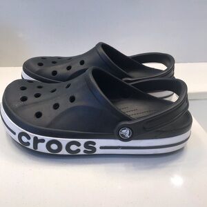 Crocs, Black & white, Women’s 9/ Men’s 7, Like New